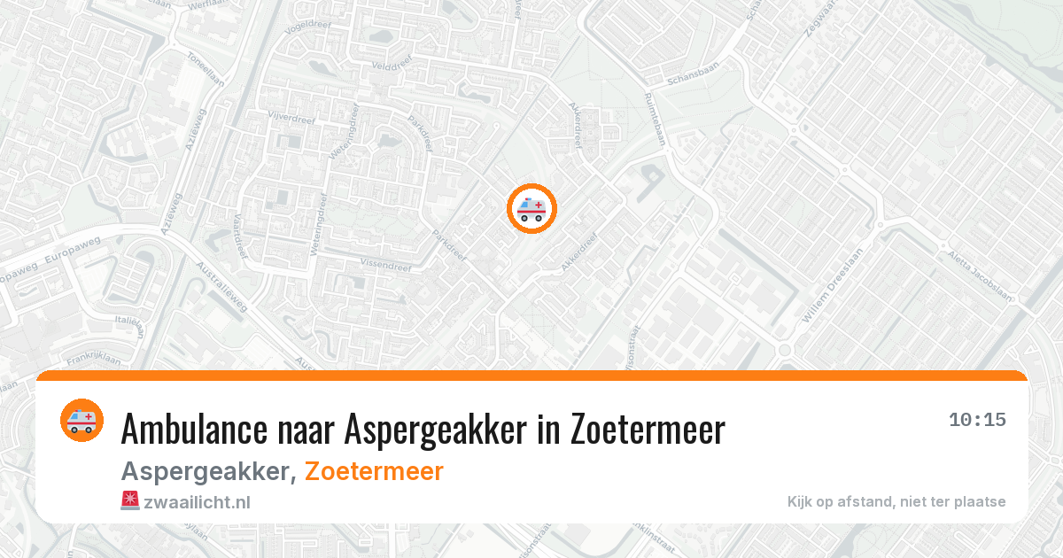 Ambulance naar Aspergeakker in Zoetermeer — 31 mrt 2026