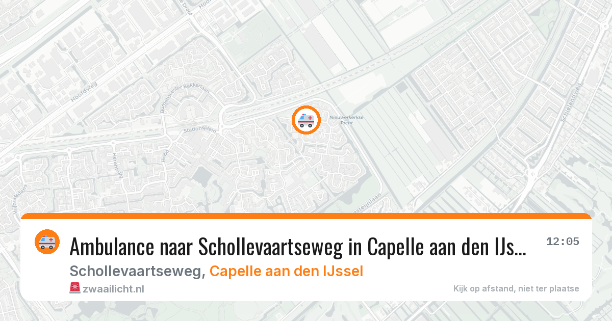 Ambulance naar Schollevaartseweg in Capelle aan den IJssel — 24 mei 2026