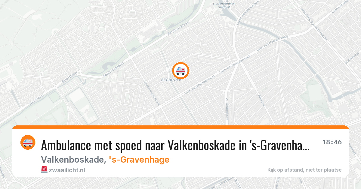Ambulance met spoed naar Valkenboskade in 's-Gravenhage — 10 feb 2026