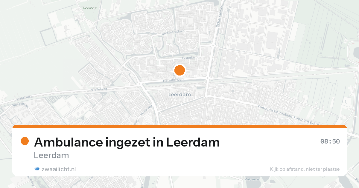 Ambulance ingezet in Leerdam — 8 feb 2026