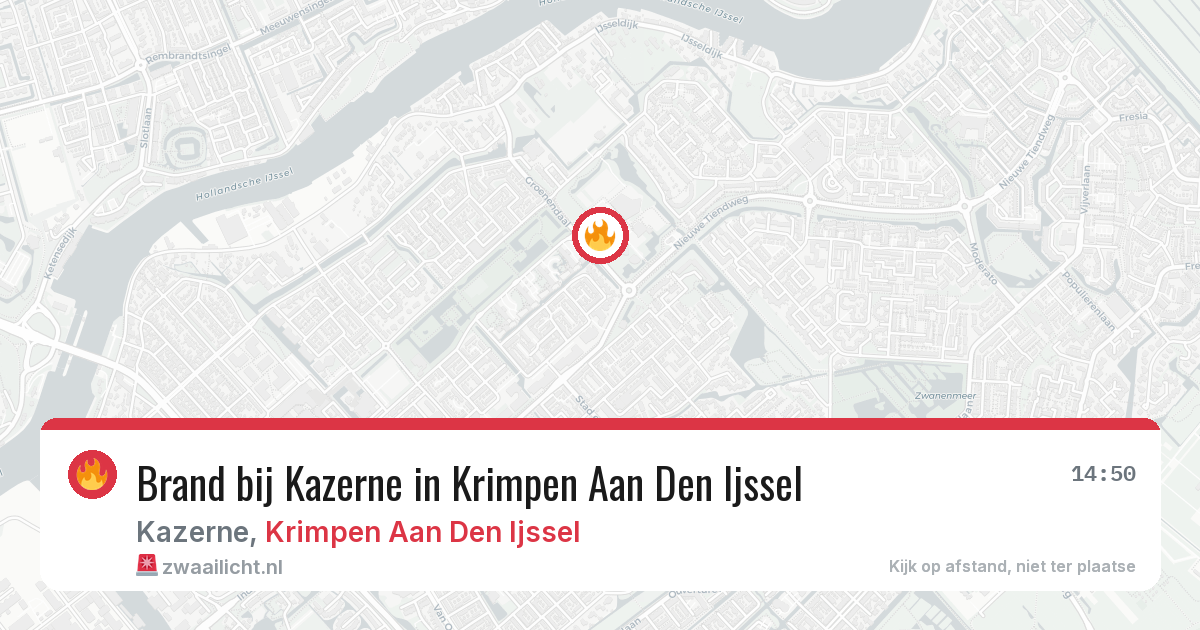 Brand bij Kazerne in Krimpen Aan Den Ijssel — 4 apr 2026