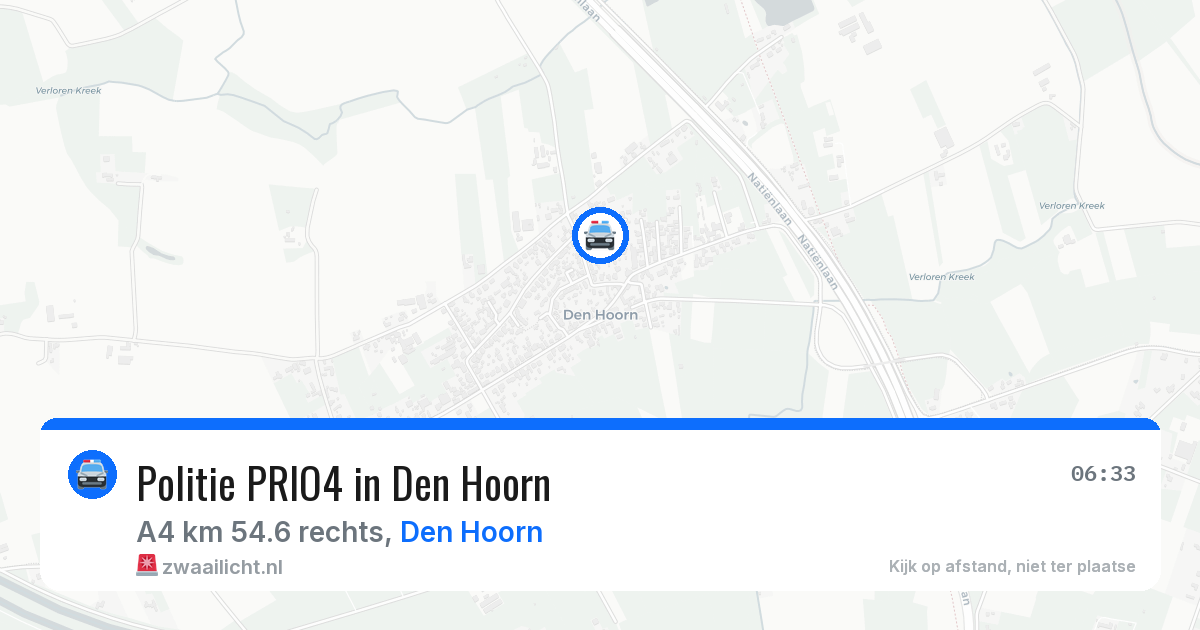 Politie PRIO4 in Den Hoorn — 16 mrt 2026 | 🚨 Zwaailicht.nl