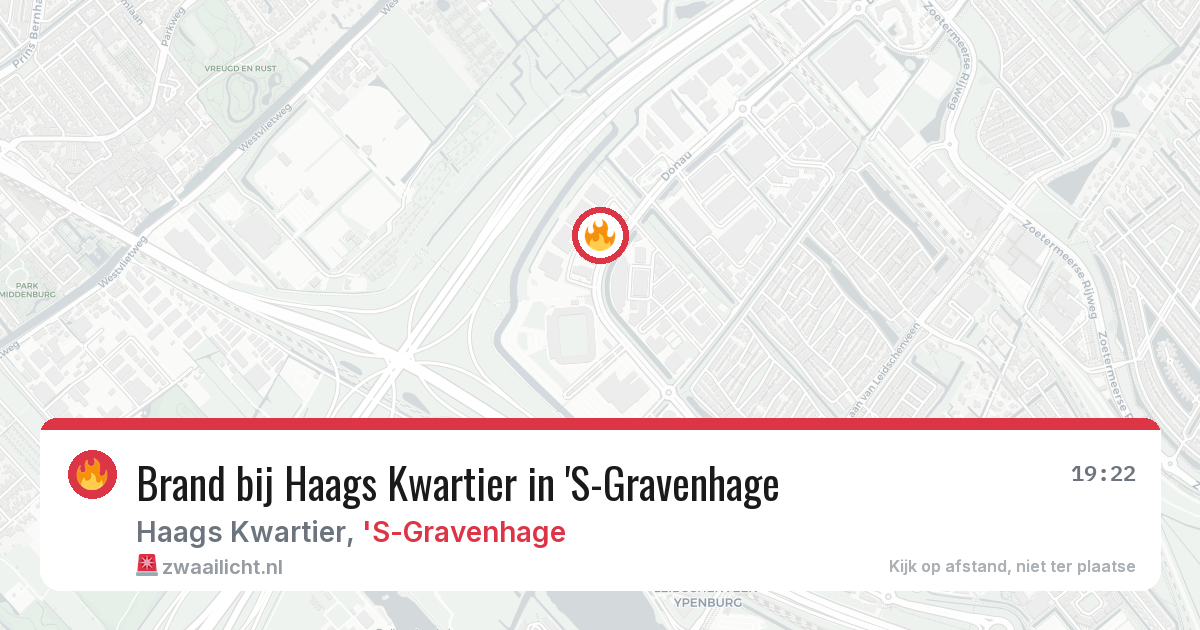 Brand bij Haags Kwartier in 'S-Gravenhage — 17 mrt 2026