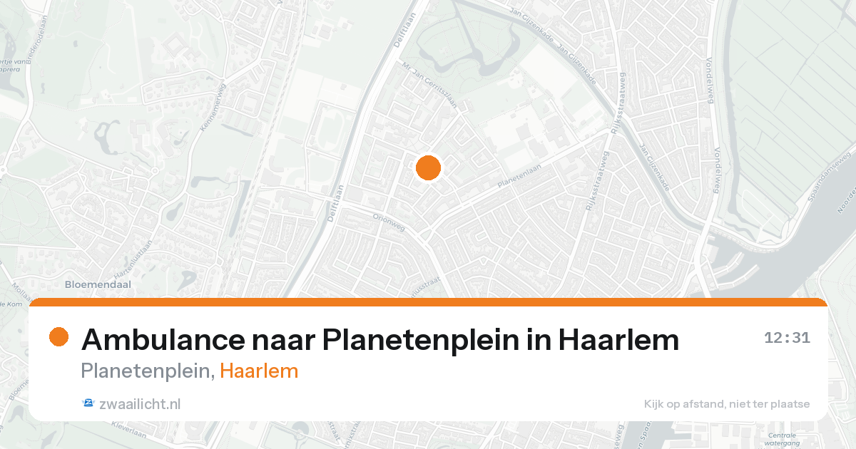 Ambulance naar Planetenplein in Haarlem — 7 feb 2026