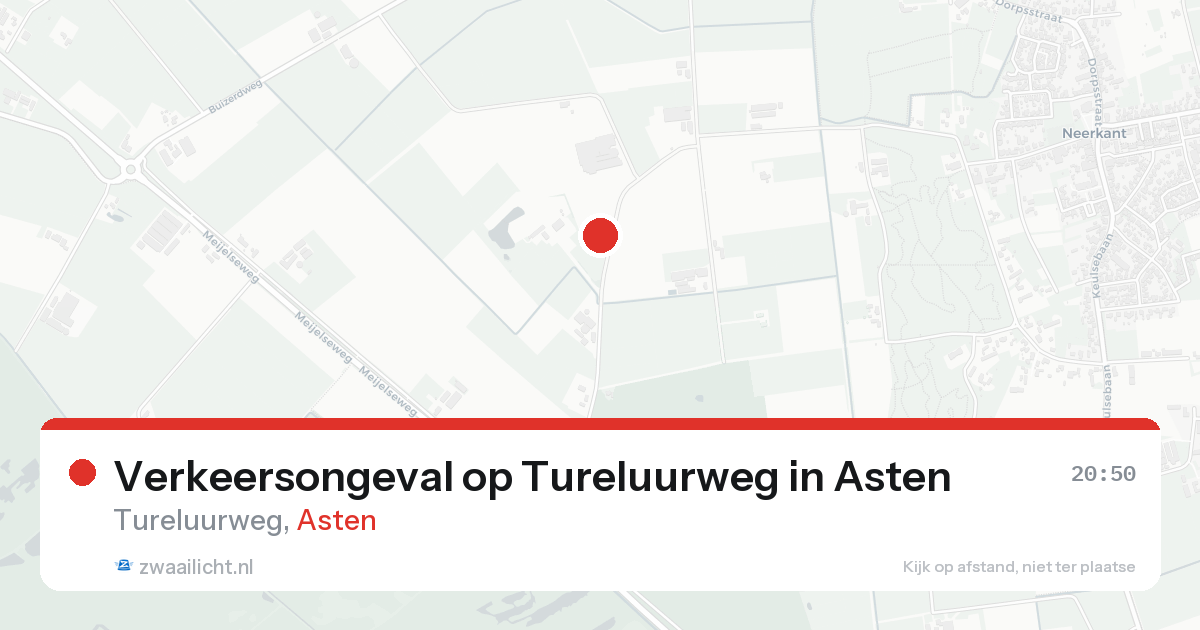 Verkeersongeval op Tureluurweg in Asten — 22 aug 2026