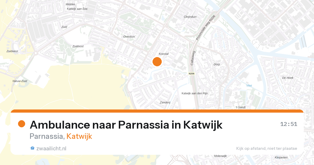 Ambulance naar Parnassia in Katwijk — 19 jun 2026