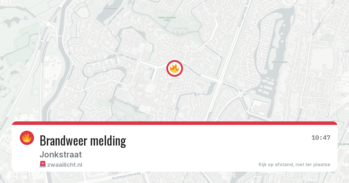 Brandweer melding — 13 apr 2026