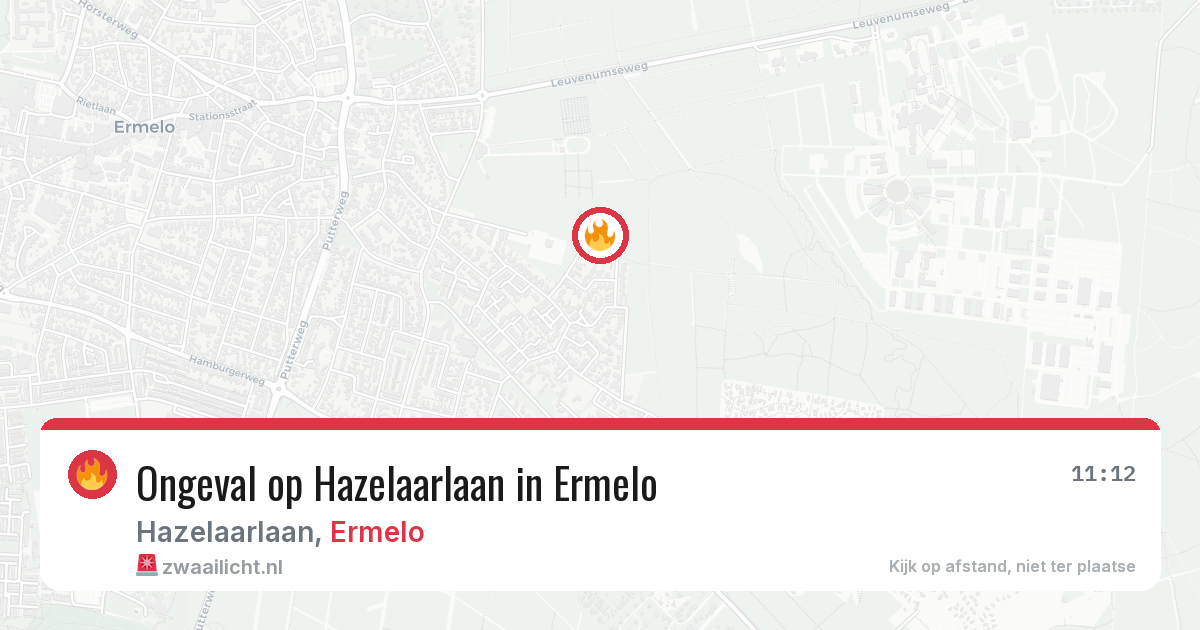 Ongeval op Hazelaarlaan in Ermelo — 30 jan 2026
