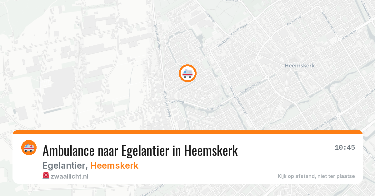 Ambulance naar Egelantier in Heemskerk — 24 jun 2026