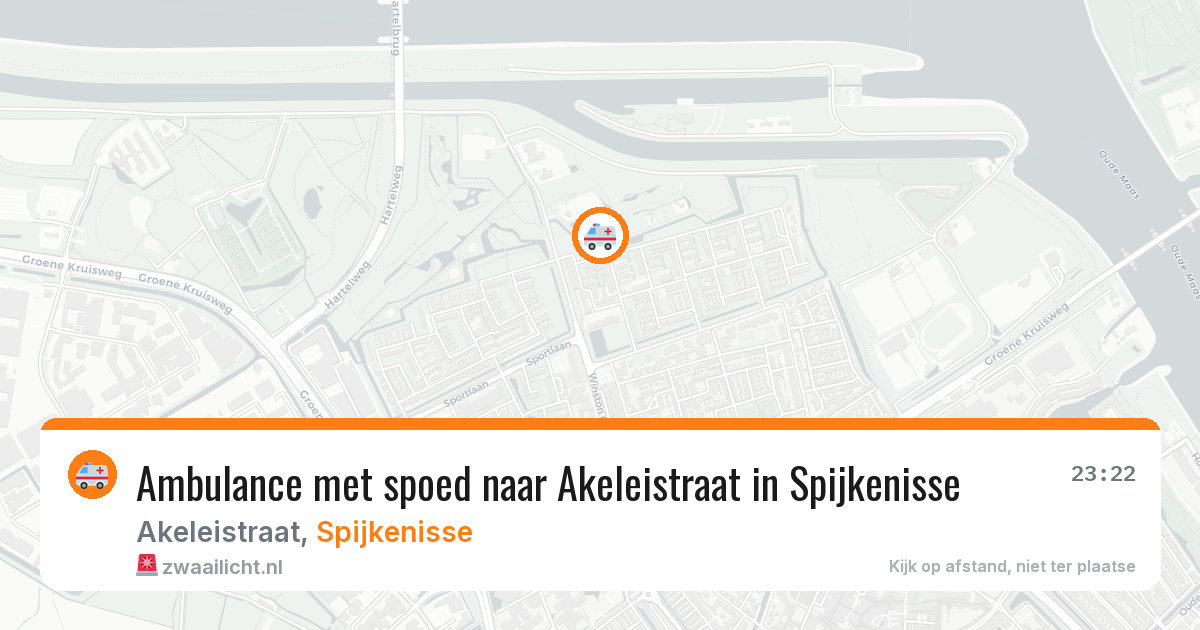 Ambulance met spoed naar Akeleistraat in Spijkenisse — 8 apr 2026
