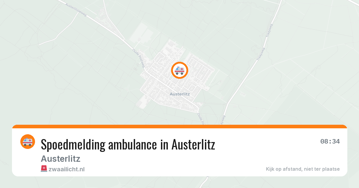 Spoedmelding ambulance in Austerlitz — 28 feb 2026