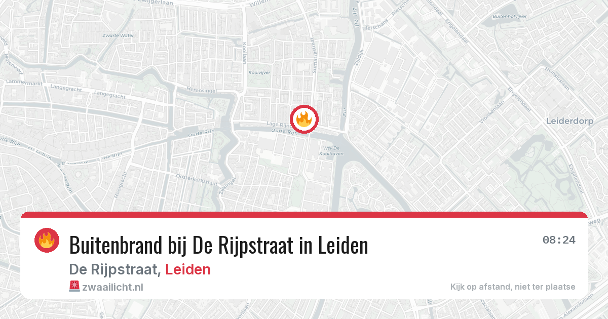 Buitenbrand bij De Rijpstraat in Leiden — 16 jul 2026