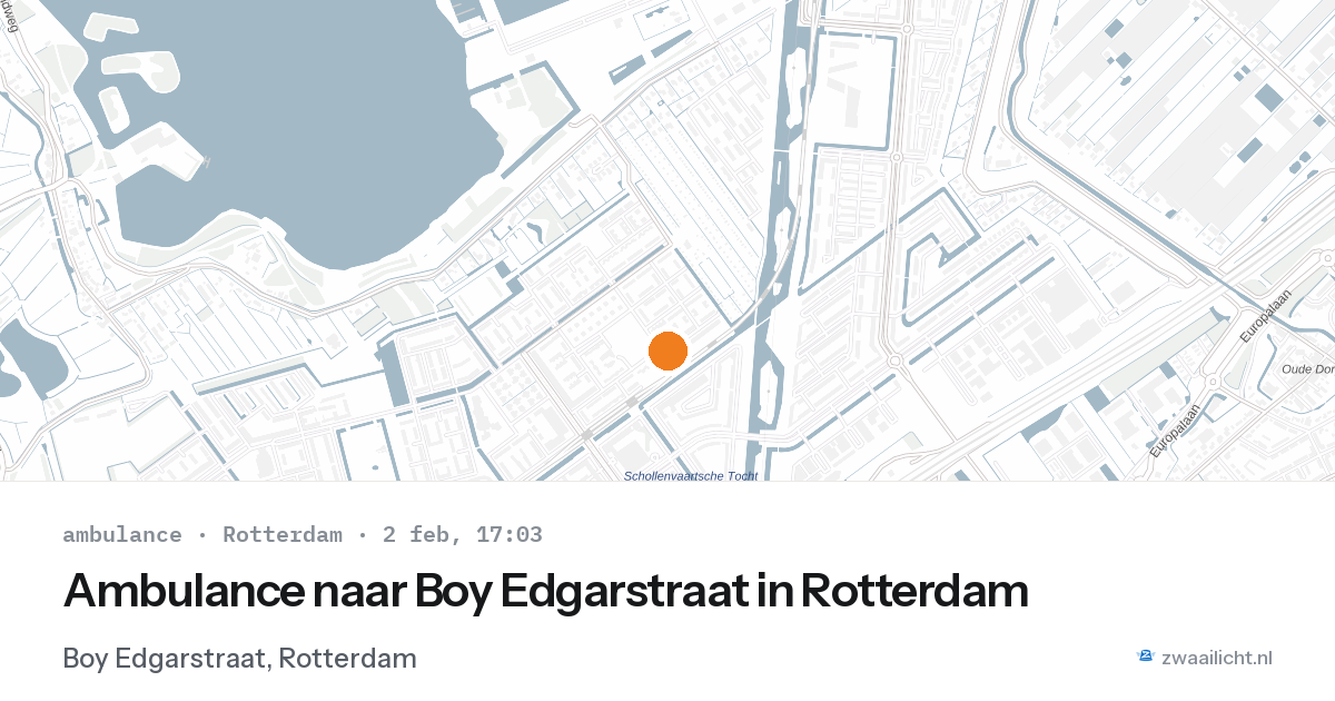 Ambulance naar Boy Edgarstraat in Rotterdam — 2 feb 2026
