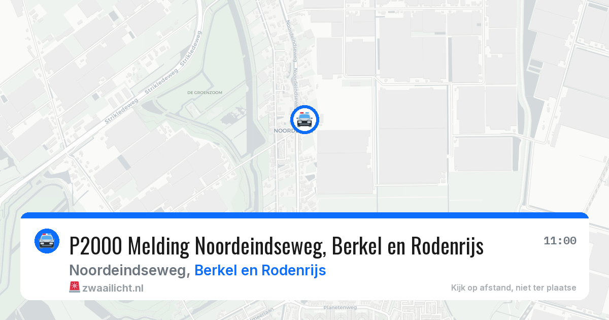 P2000 Melding Noordeindseweg, Berkel en Rodenrijs — 26 jun 2026