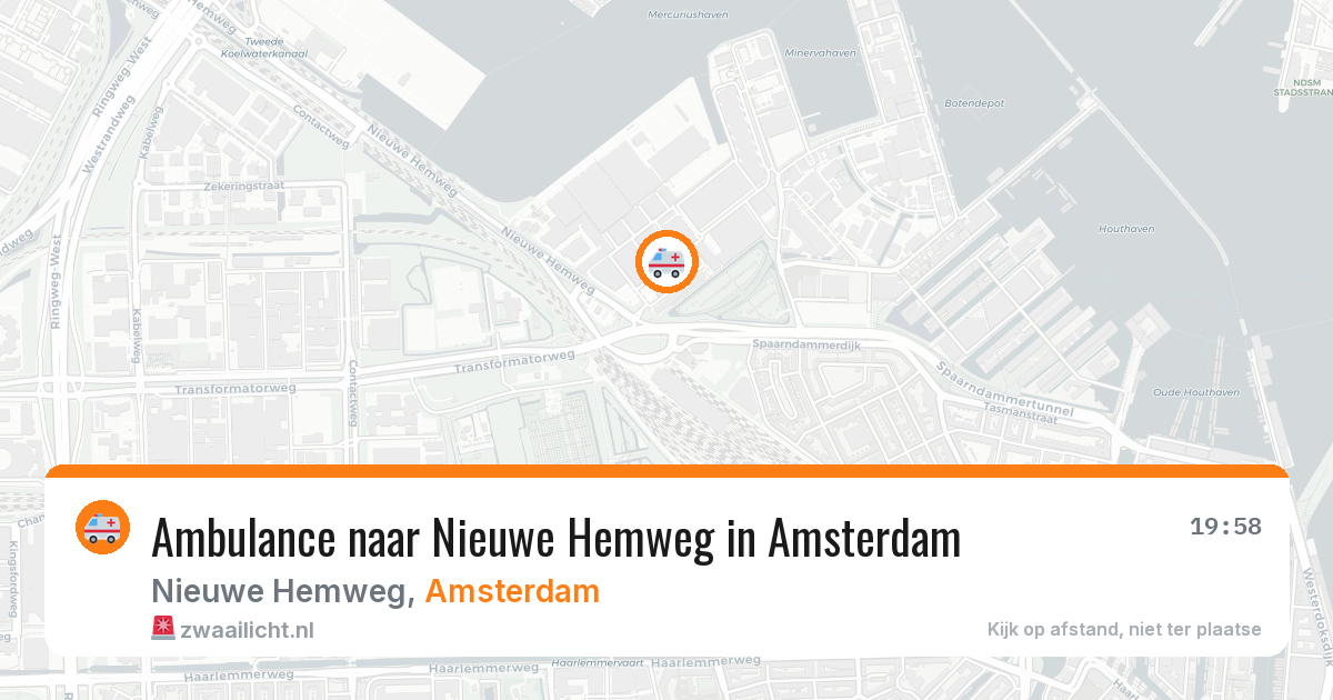 Ambulance naar Nieuwe Hemweg in Amsterdam — 7 mei 2026