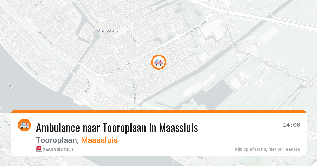 Ambulance naar Tooroplaan in Maassluis — 26 jul 2026