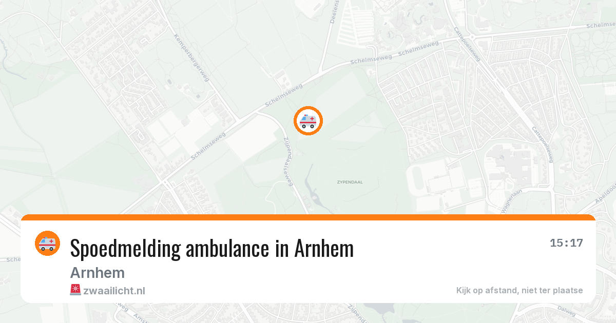 Spoedmelding ambulance in Arnhem — 10 aug 2026