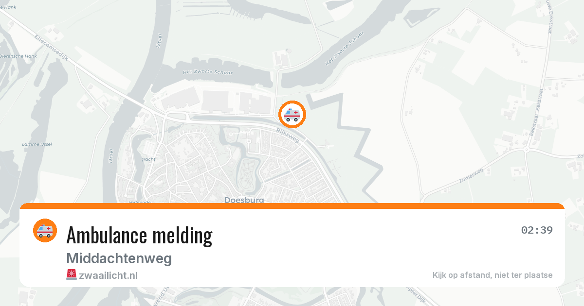 Ambulance melding — 23 feb 2026