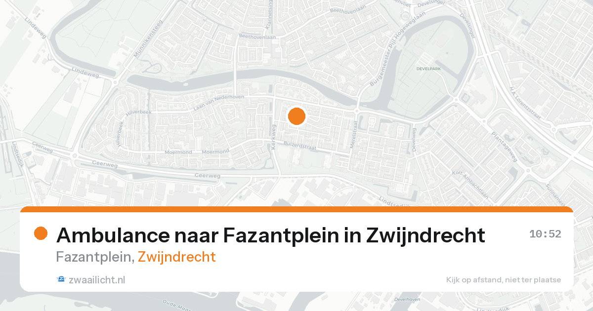 Ambulance naar Fazantplein in Zwijndrecht — 18 aug 2026