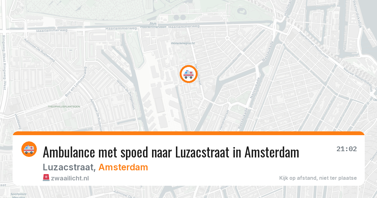 Ambulance met spoed naar Luzacstraat in Amsterdam — 7 jun 2026