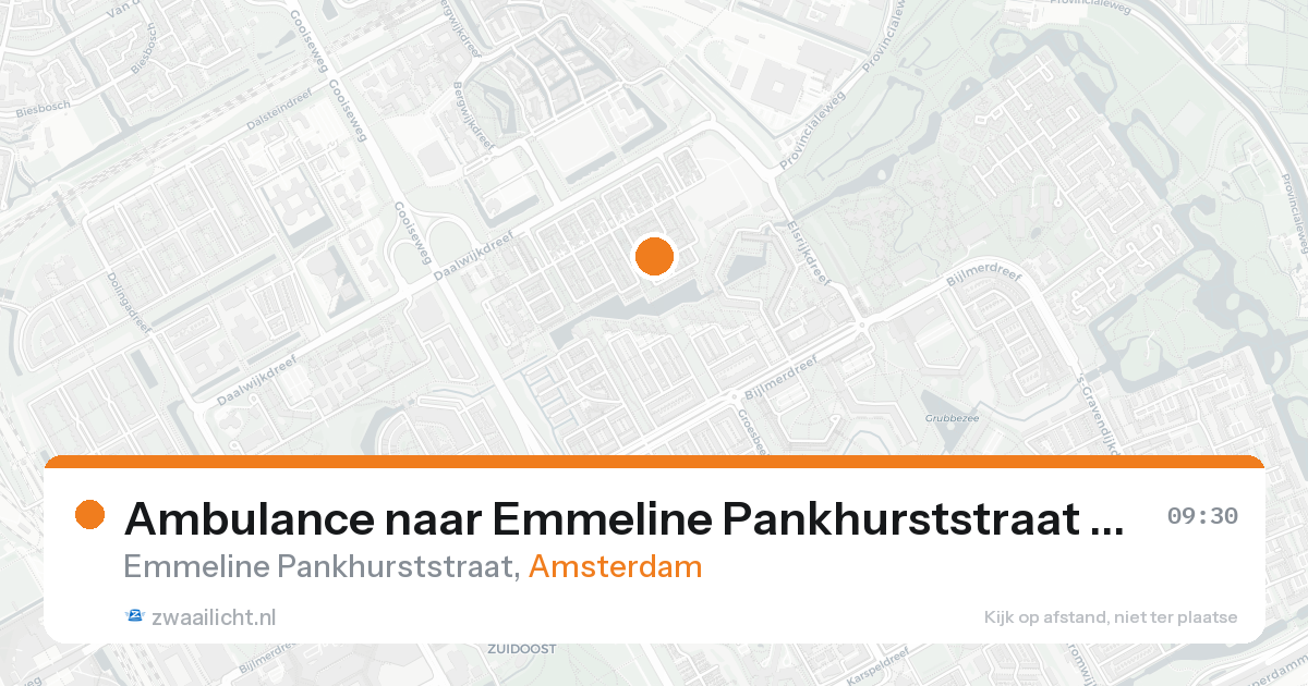Ambulance naar Emmeline Pankhurststraat in Amsterdam — 31 jan 2026