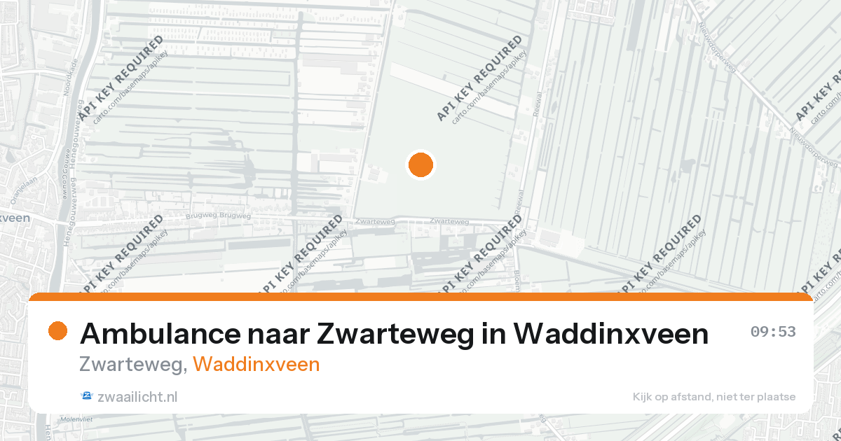 Ambulance naar Zwarteweg in Waddinxveen — 26 aug 2026