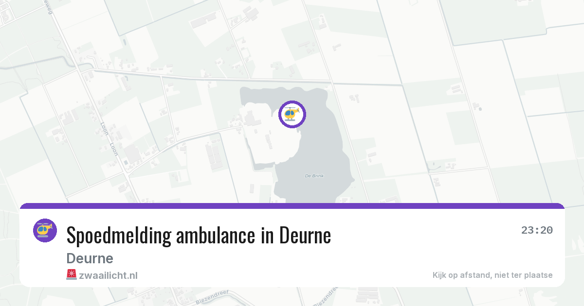 Spoedmelding ambulance in Deurne — 28 mrt 2026