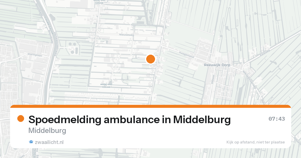 Spoedmelding ambulance in Middelburg — 31 jan 2026