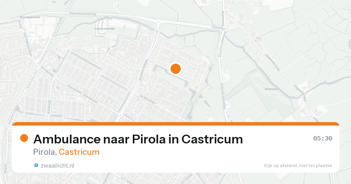 Ambulance naar Pirola in Castricum — 18 aug 2026