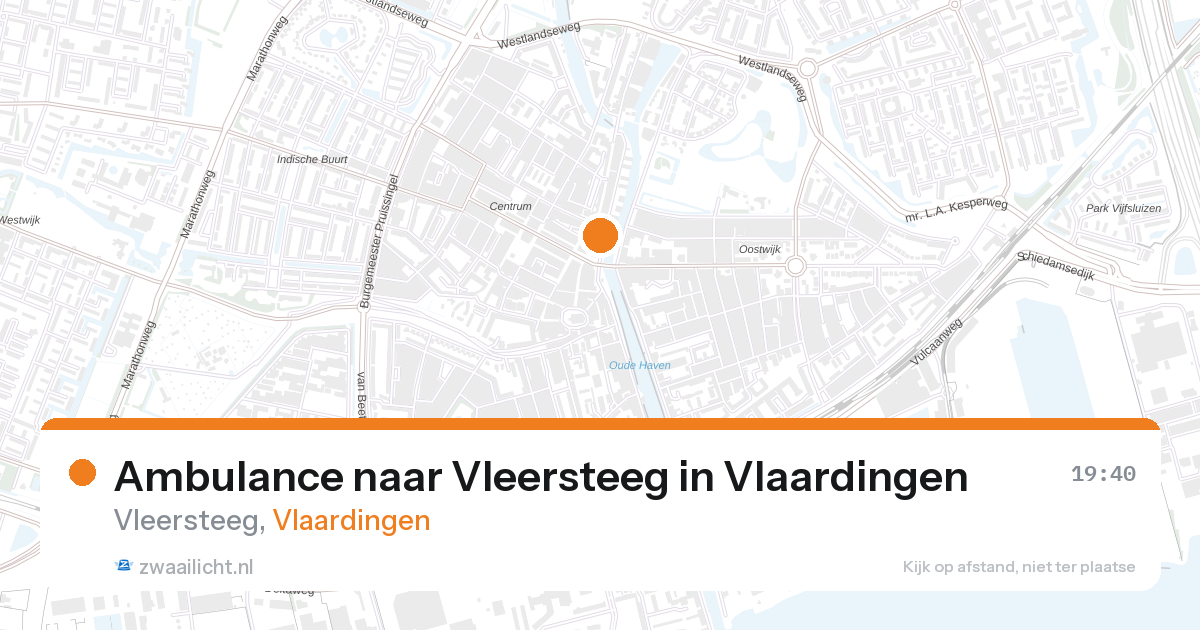 Ambulance naar Vleersteeg in Vlaardingen — 27 aug 2026