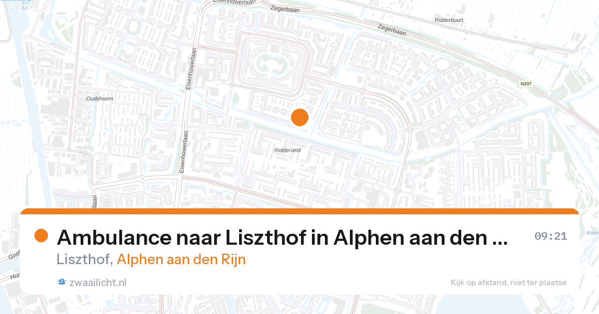 Ambulance naar Liszthof in Alphen aan den Rijn — 12 mrt 2026