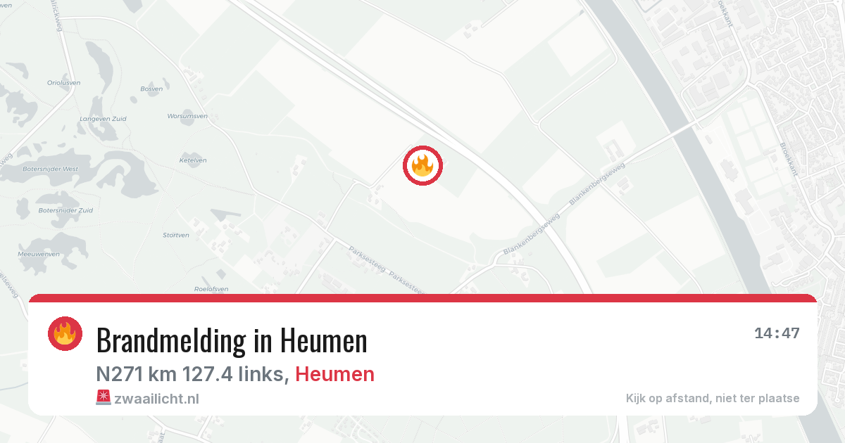 Brandmelding in Heumen — 8 jun 2026