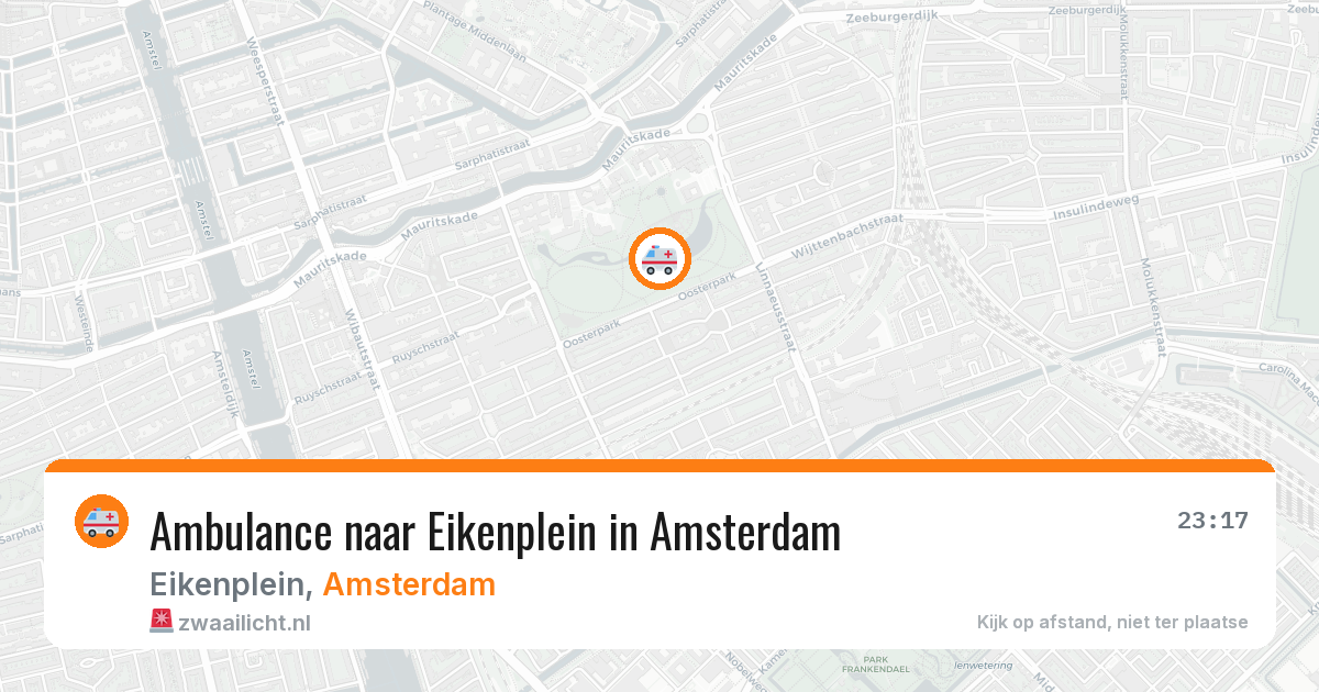 Ambulance naar Eikenplein in Amsterdam — 10 jun 2026