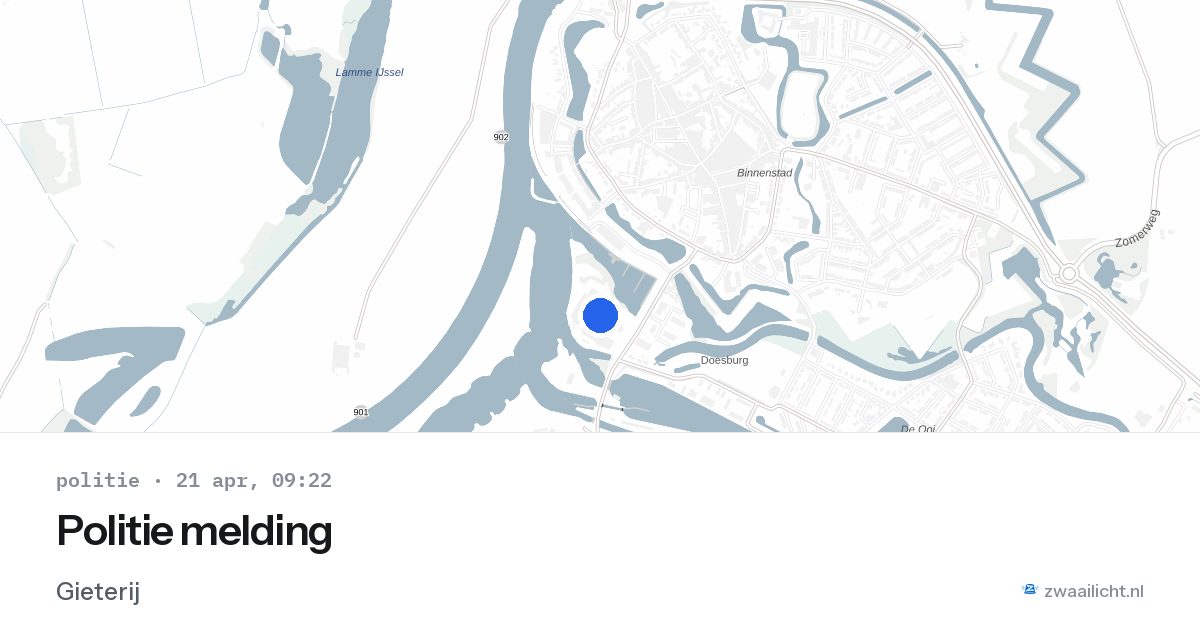 Politie melding — 21 apr 2026