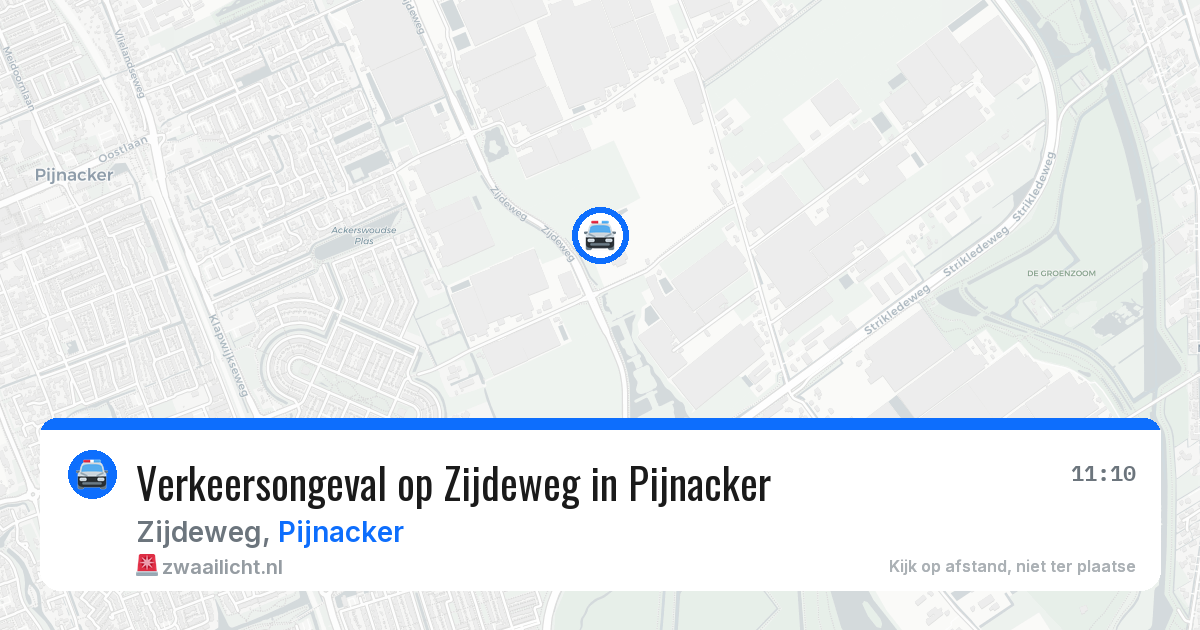 Verkeersongeval op Zijdeweg in Pijnacker — 13 mei 2026