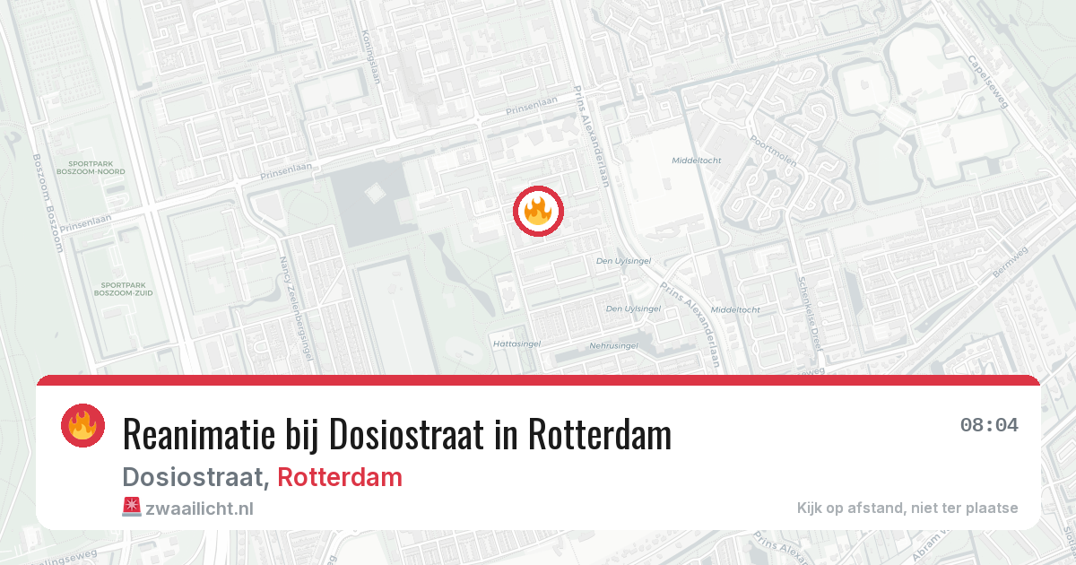 Reanimatie bij Dosiostraat in Rotterdam — 10 jul 2026