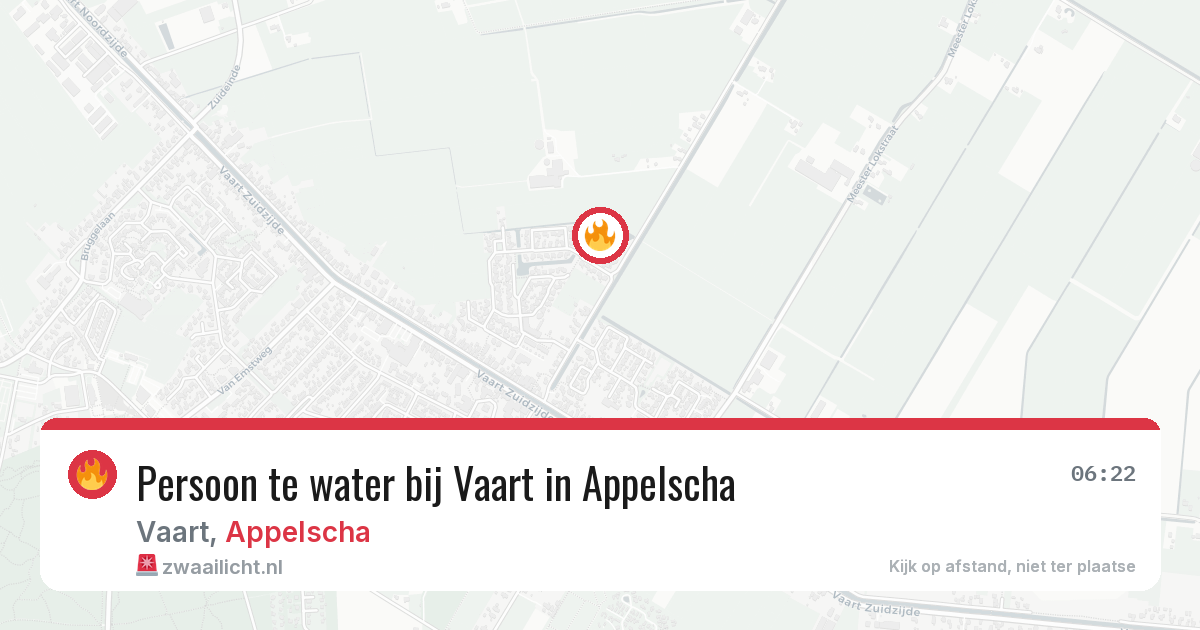 Persoon te water bij Vaart in Appelscha — 8 jun 2026