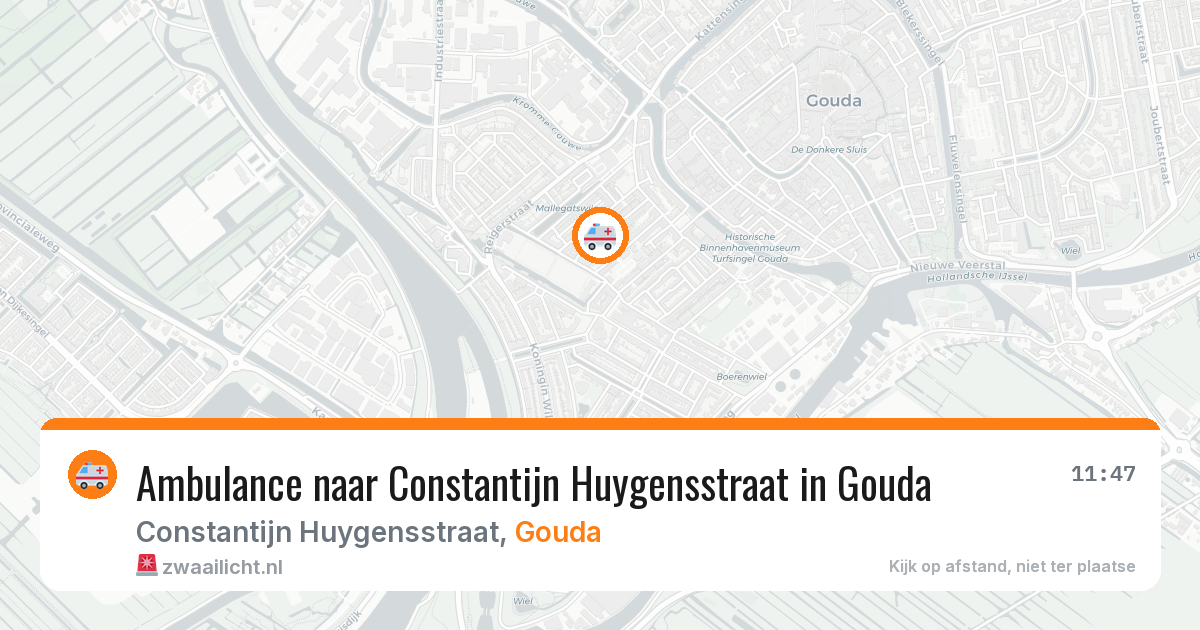 Ambulance naar Constantijn Huygensstraat in Gouda — 1 apr 2026
