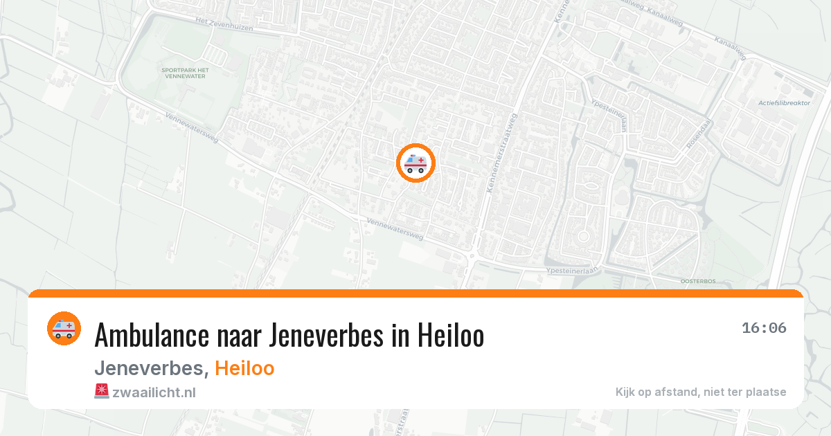 Ambulance naar Jeneverbes in Heiloo — 9 aug 2026