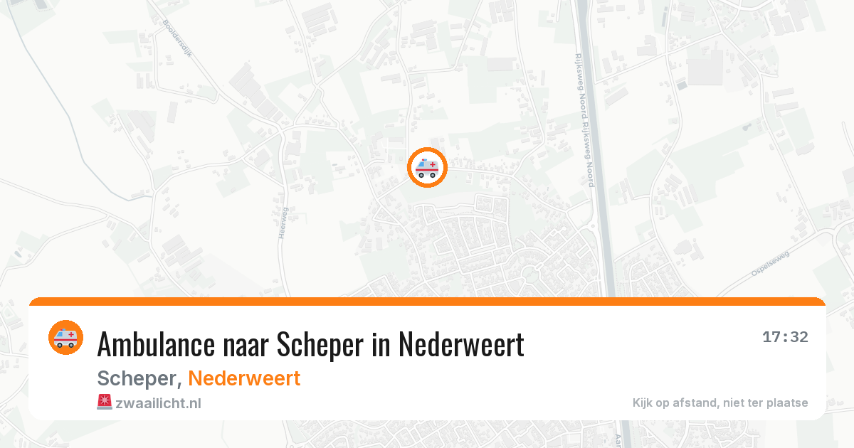 Ambulance naar Scheper in Nederweert — 25 jun 2026