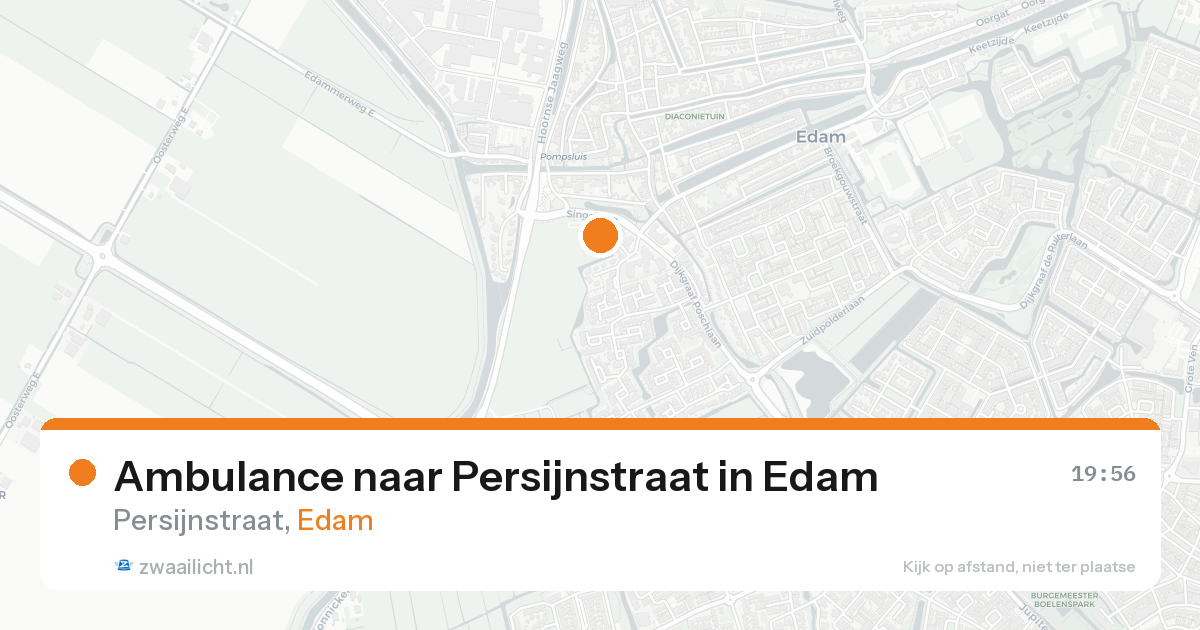 Ambulance naar Persijnstraat in Edam — 5 jun 2026