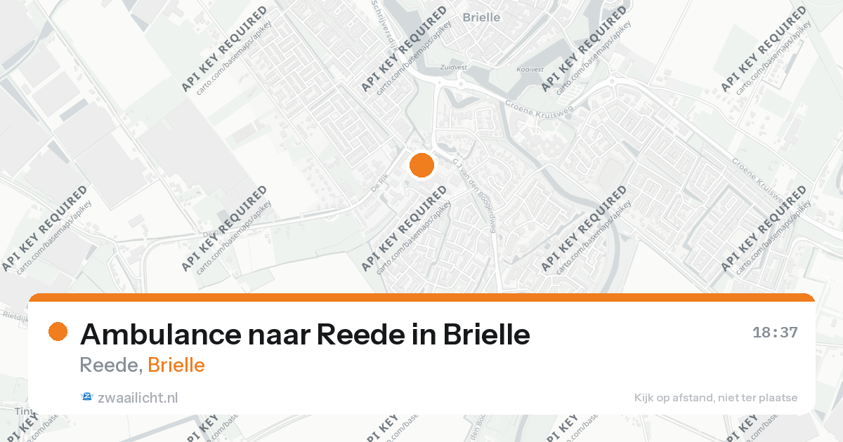 Ambulance naar Reede in Brielle — 26 aug 2026
