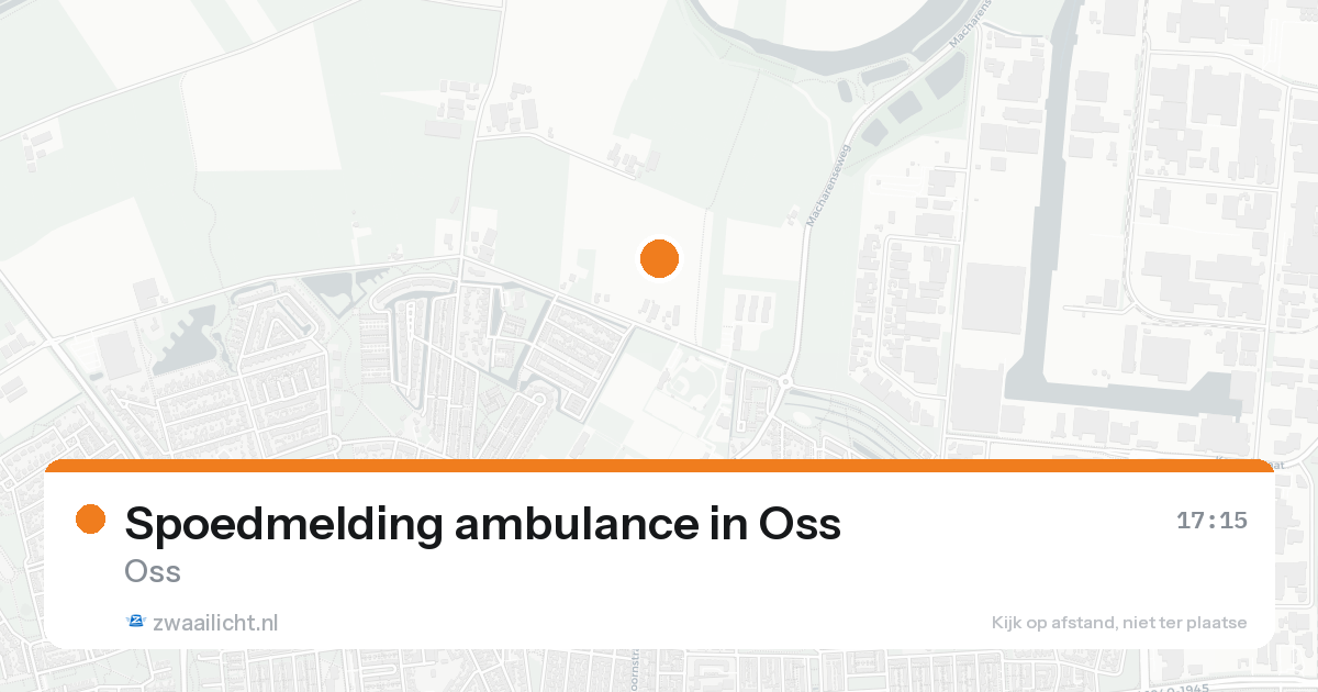 Spoedmelding ambulance in Oss — 23 aug 2026