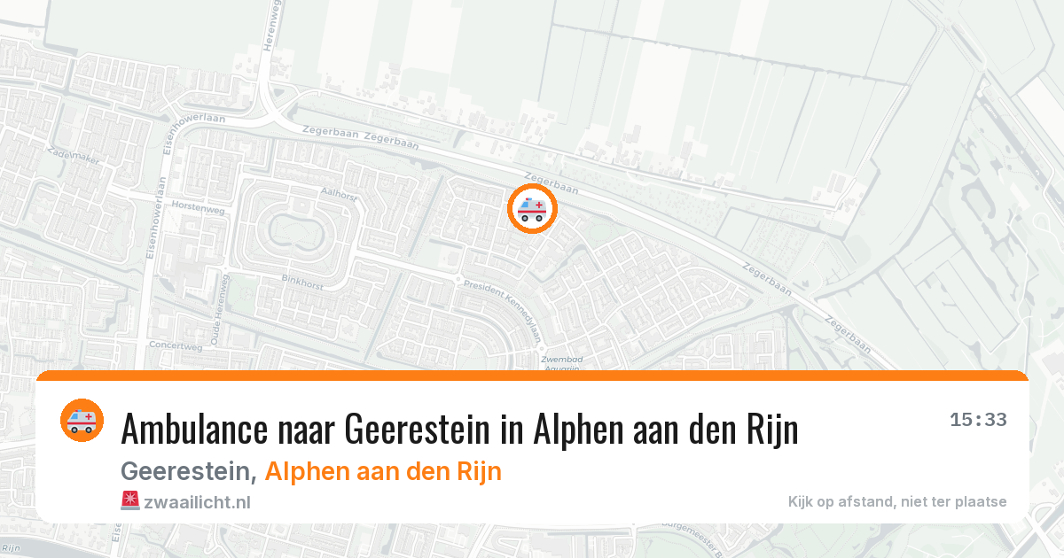 Ambulance naar Geerestein in Alphen aan den Rijn — 21 jul 2026