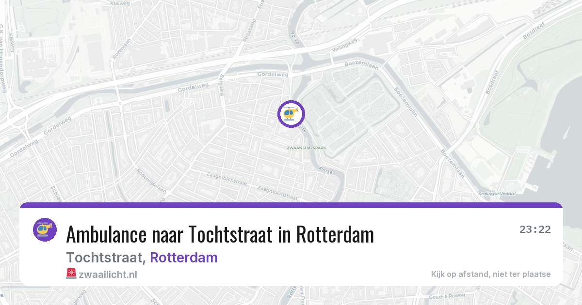 Ambulance naar Tochtstraat in Rotterdam — 24 jun 2026