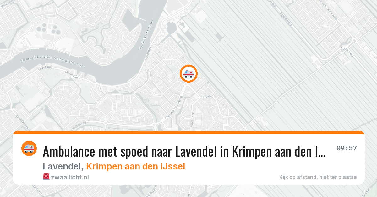 Ambulance met spoed naar Lavendel in Krimpen aan den IJssel — 1 jun 2026