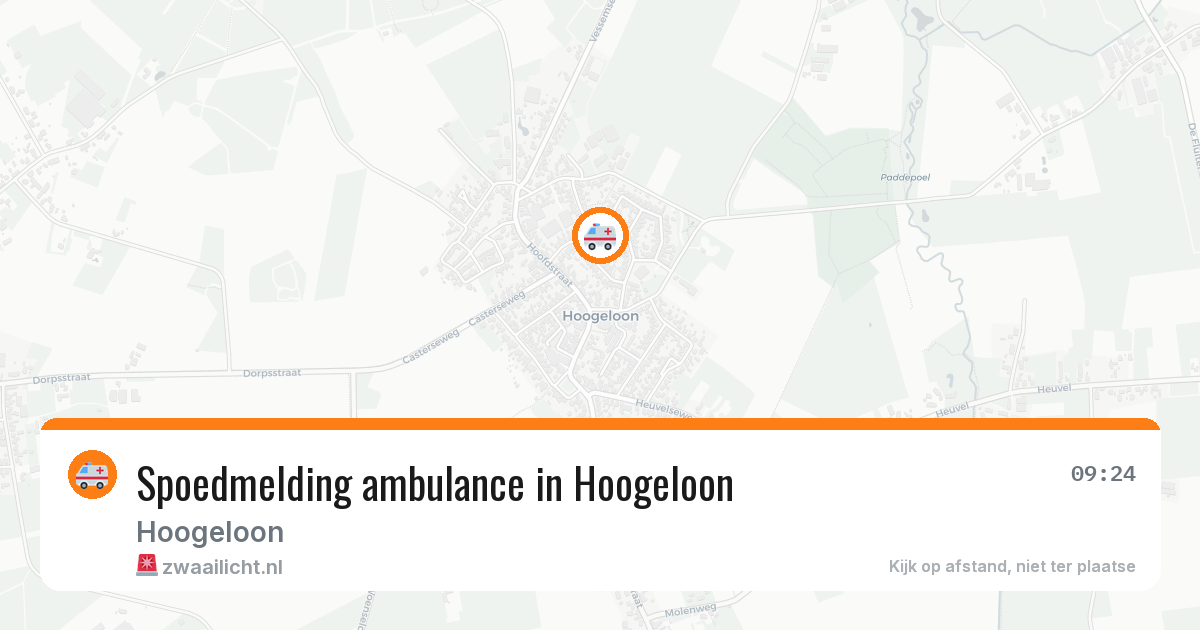 Spoedmelding ambulance in Hoogeloon — 2 mei 2026