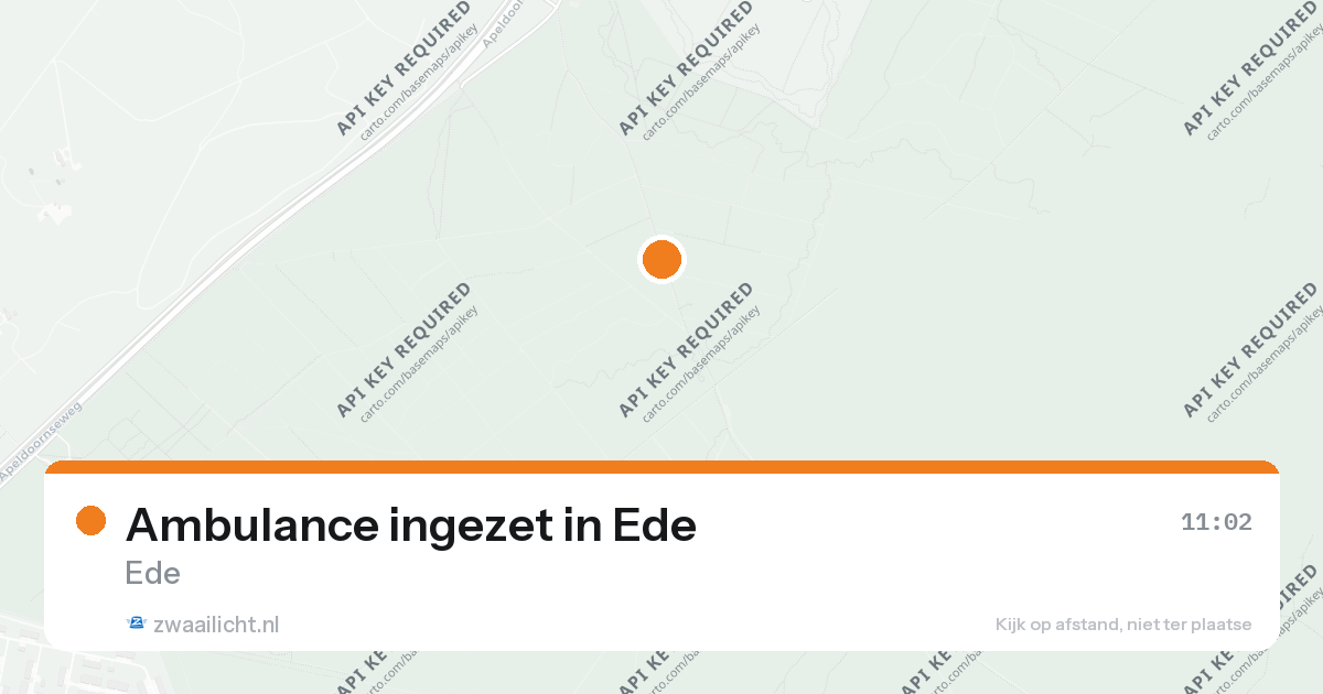 Ambulance ingezet in Ede — 26 aug 2026