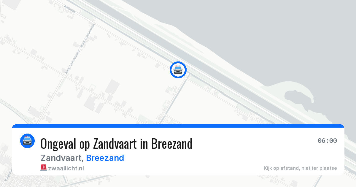 Ongeval op Zandvaart in Breezand — 27 mrt 2026