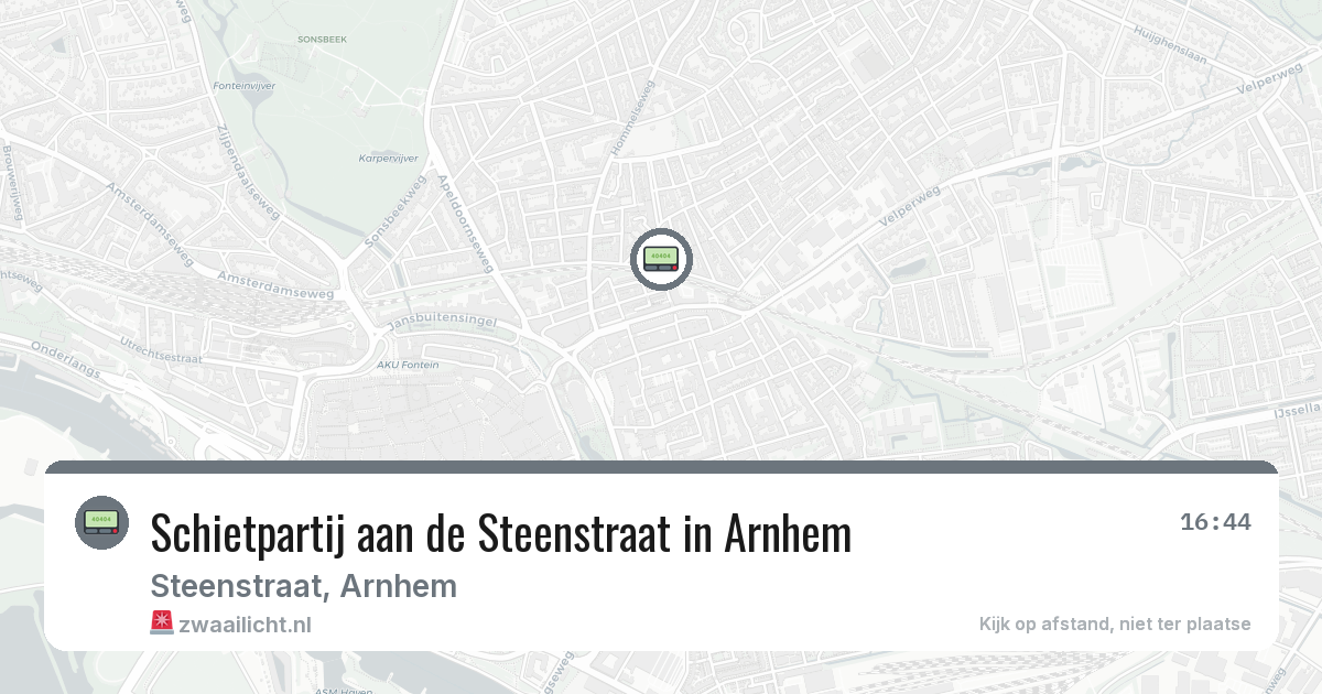 Schietpartij aan de Steenstraat in Arnhem — 11 jun 2026